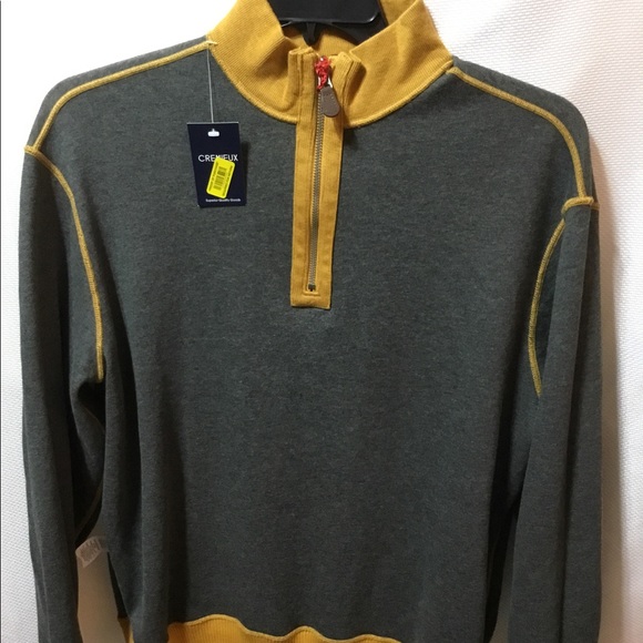 Cremieux Reversible Pullover Sweater Size Large NWT With Patch Sleeves - Picture 6 of 7